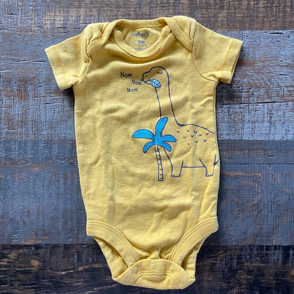 Carter's Yellow and Blue Bodysuit Soft Cotton One Piece